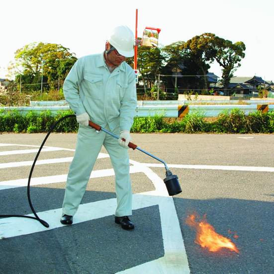 トリガー式プロパンバーナー L-10T（ホース3m） - Shinfuji Burner 