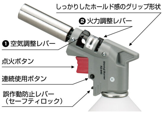 パワートーチ RZ-840S - Shinfuji Burner パワートーチ RZ-840S - Shinfuji Burner